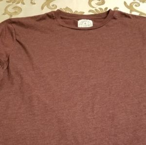 Crew, "Broken-In" T-shirt, Size Large, Burgundy